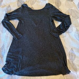 American Eagle Outfitters Charcoal Knit Sweater Tunic